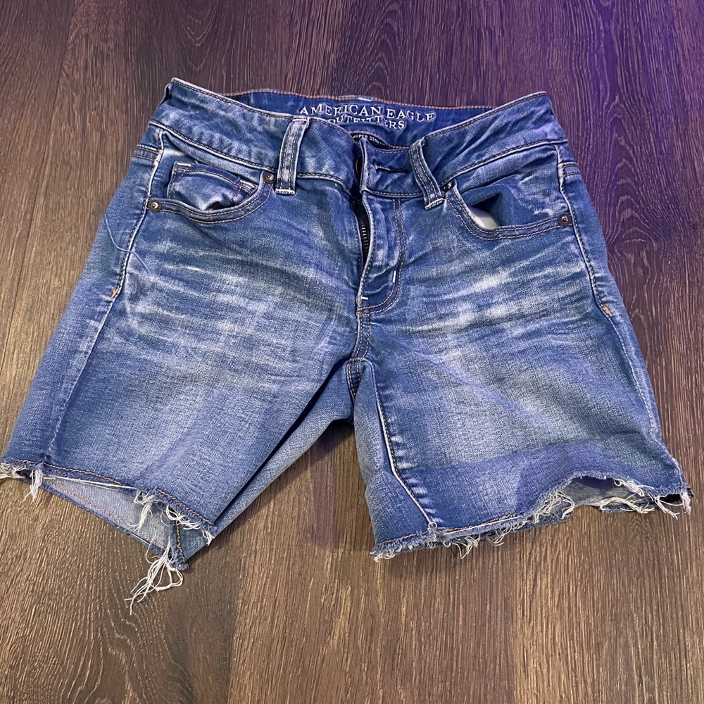 American Eagle Blue Jean Shorts